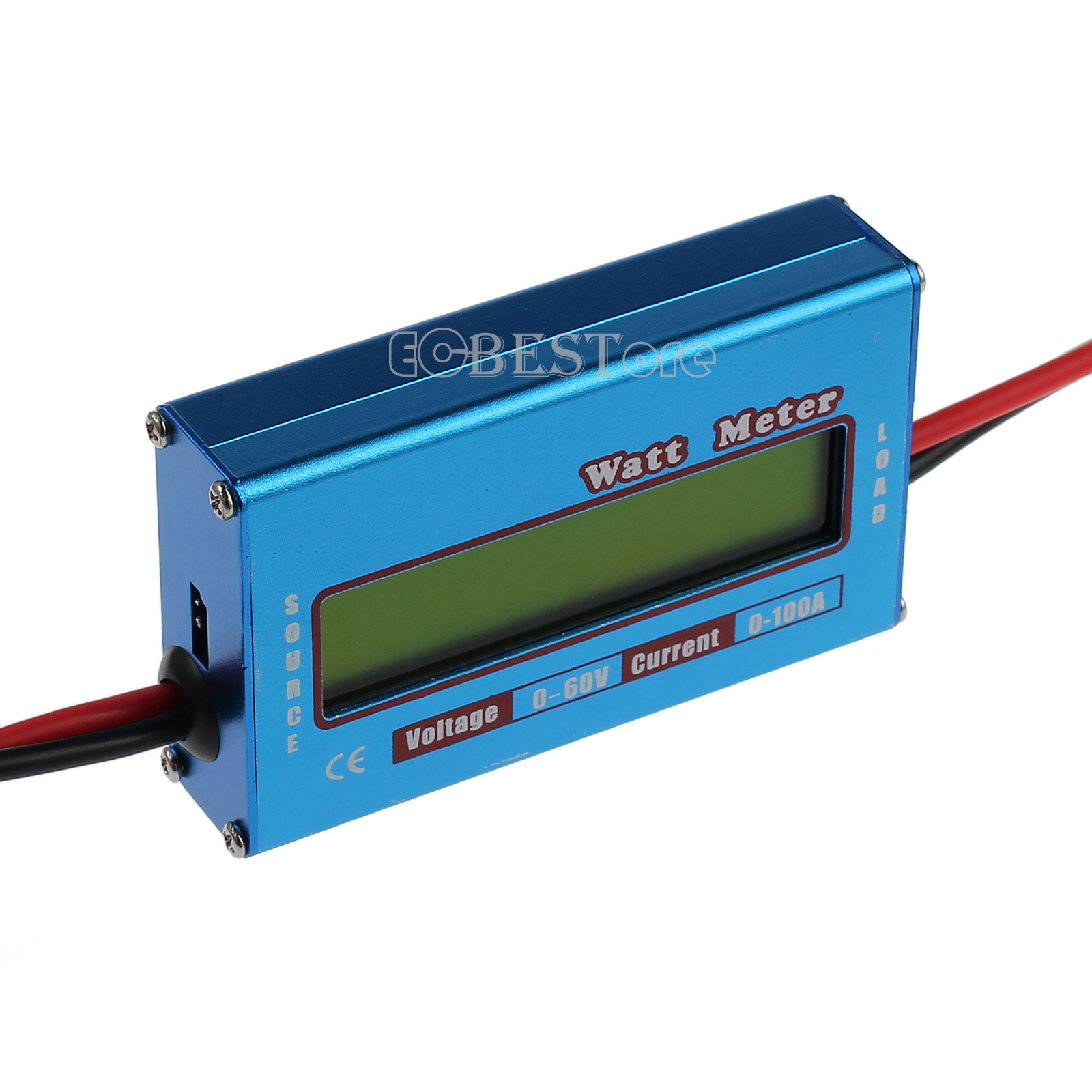 LCD Digital Watt Meter Battery Balance 60V 100A DC RC Volt Ammeter Amp