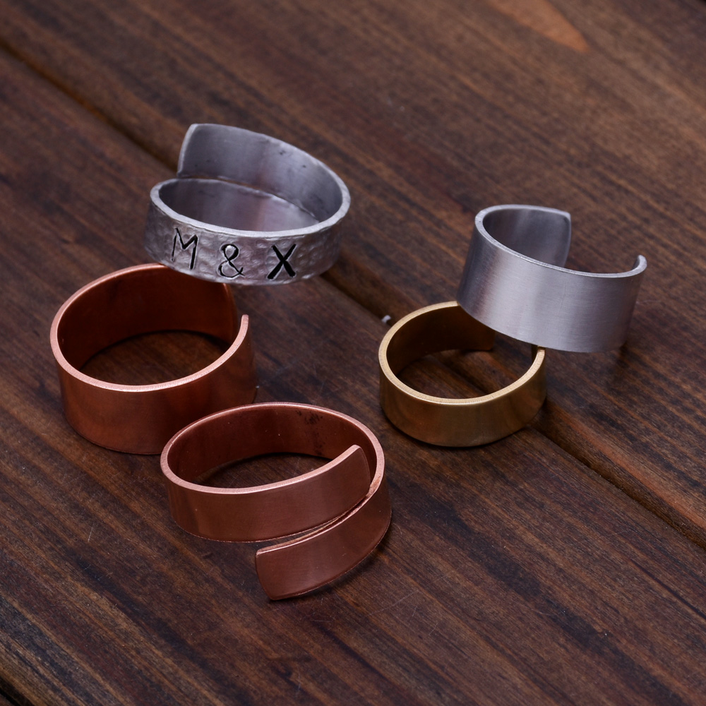 Aluminum Stamping Blank metal blanks Hand Stamped Jewelry rings 18