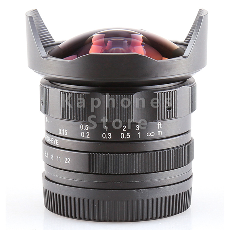 APS-C CL-Mil7528N 7.5mm F2.8 Fish-eye Wide Angle Lens For Sony E Mount