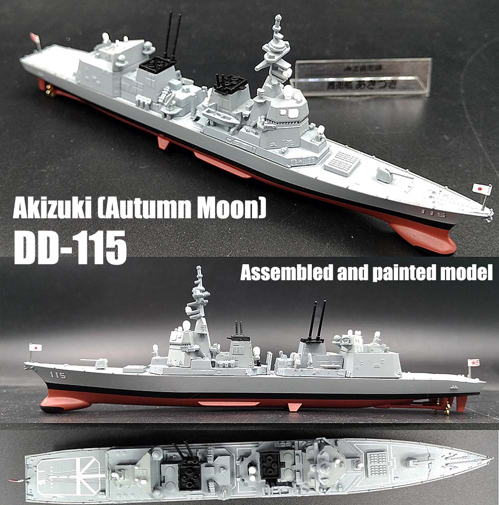 JM 35 DD-115 AKIZUKI DESTRUCTOR JMSDF JAPAN DeAGOSTINI 1:900