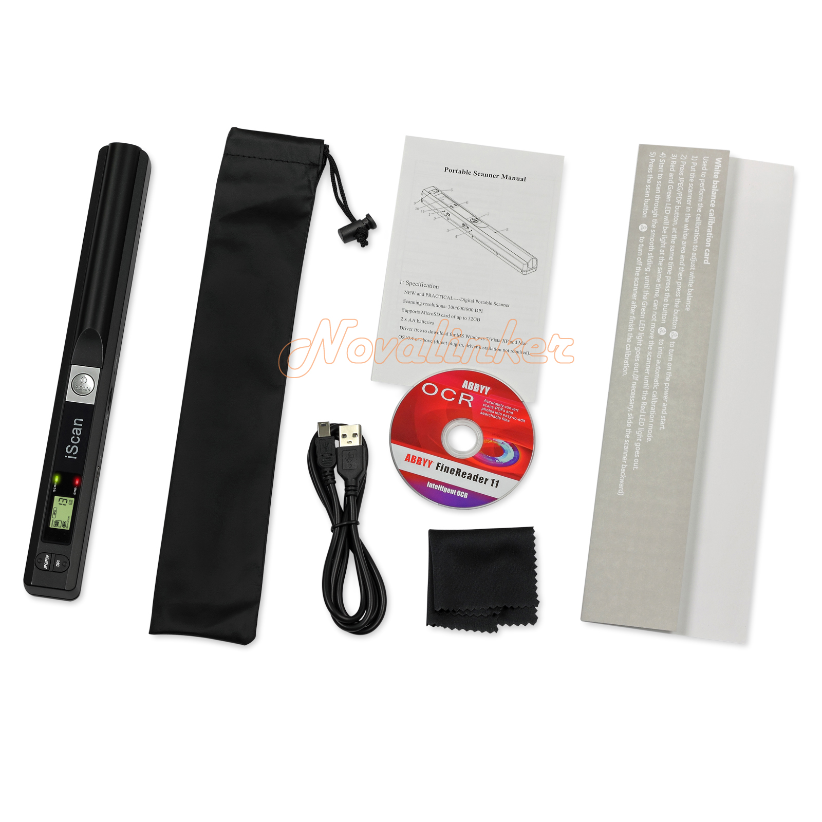 iSCAN Handheld Portable Digital 900dpi Scanner Document Book Photo A4