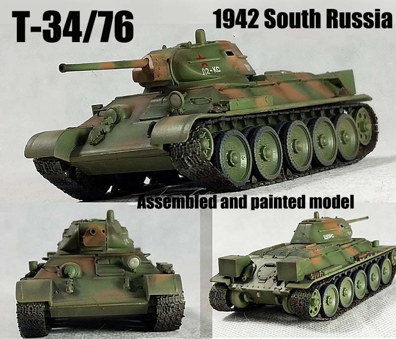 Easy Model T 34 76 South Russia Ussr Army Model 1942 1 72 Finished