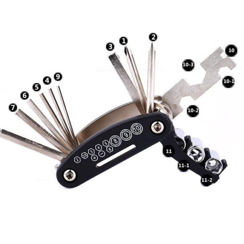 Portable 16 in 1 Multi-function Cycling Bicycle Cycle Bike Repair Tool Kits Set