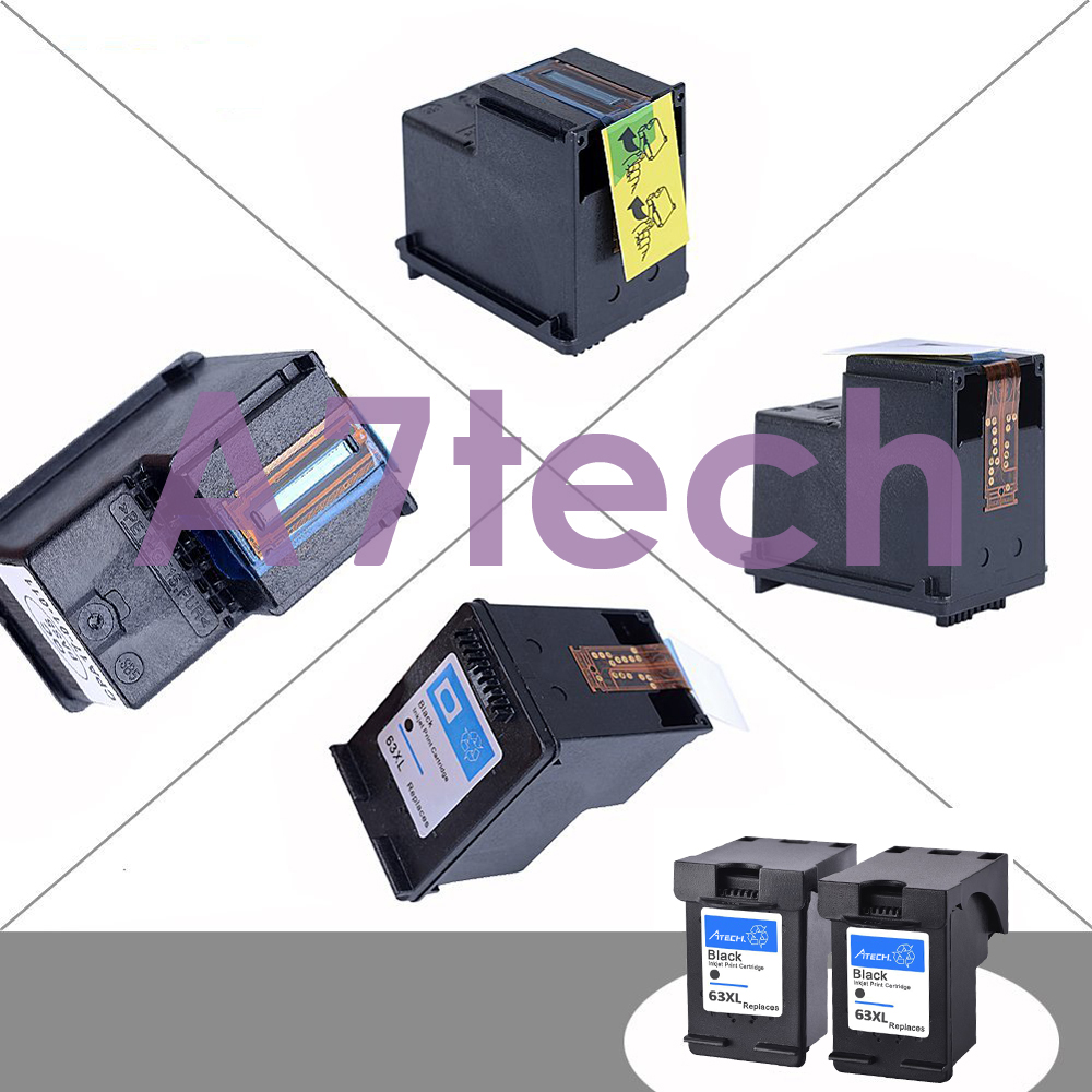 4x Black Ink Cartridges for HP 63XL Deskjet 3630 3631 2130 Officejet