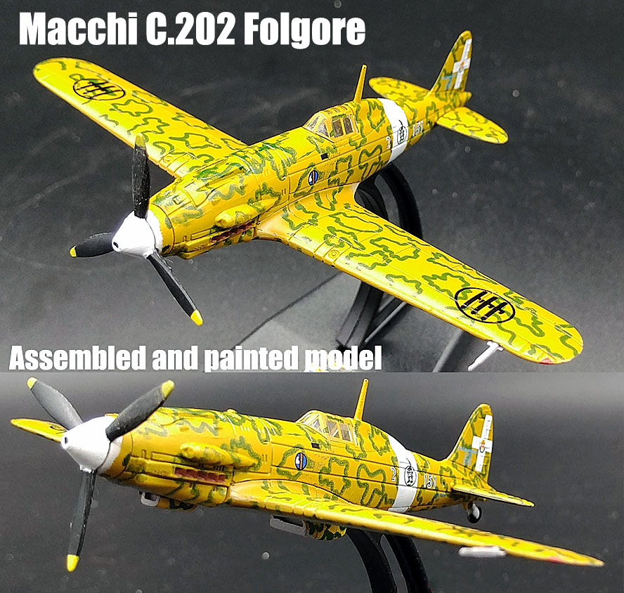 Macchi C 2 Mc 2 Folgore Thunderbolt Aircraft 1 100 Diecast Leo Model Plane Ebay