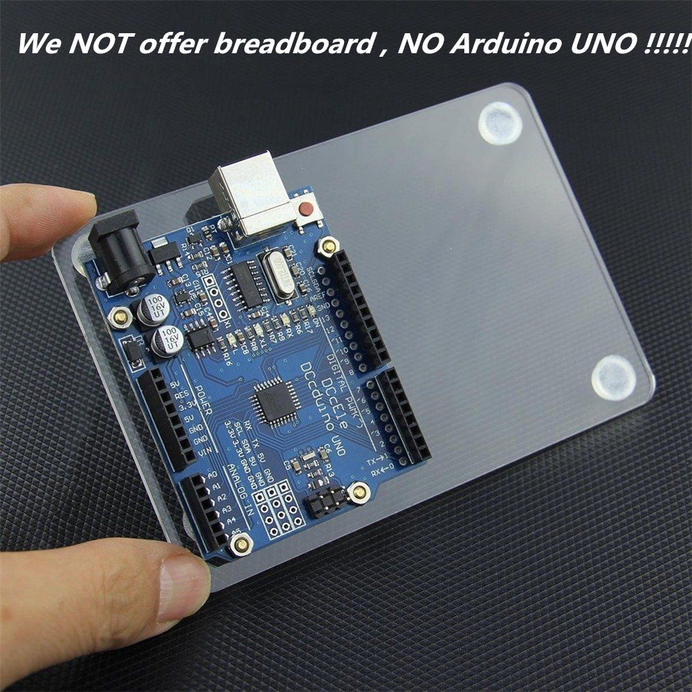 Transparent Project Board Clear Acrylic Base Plate For Arduino UNO ...