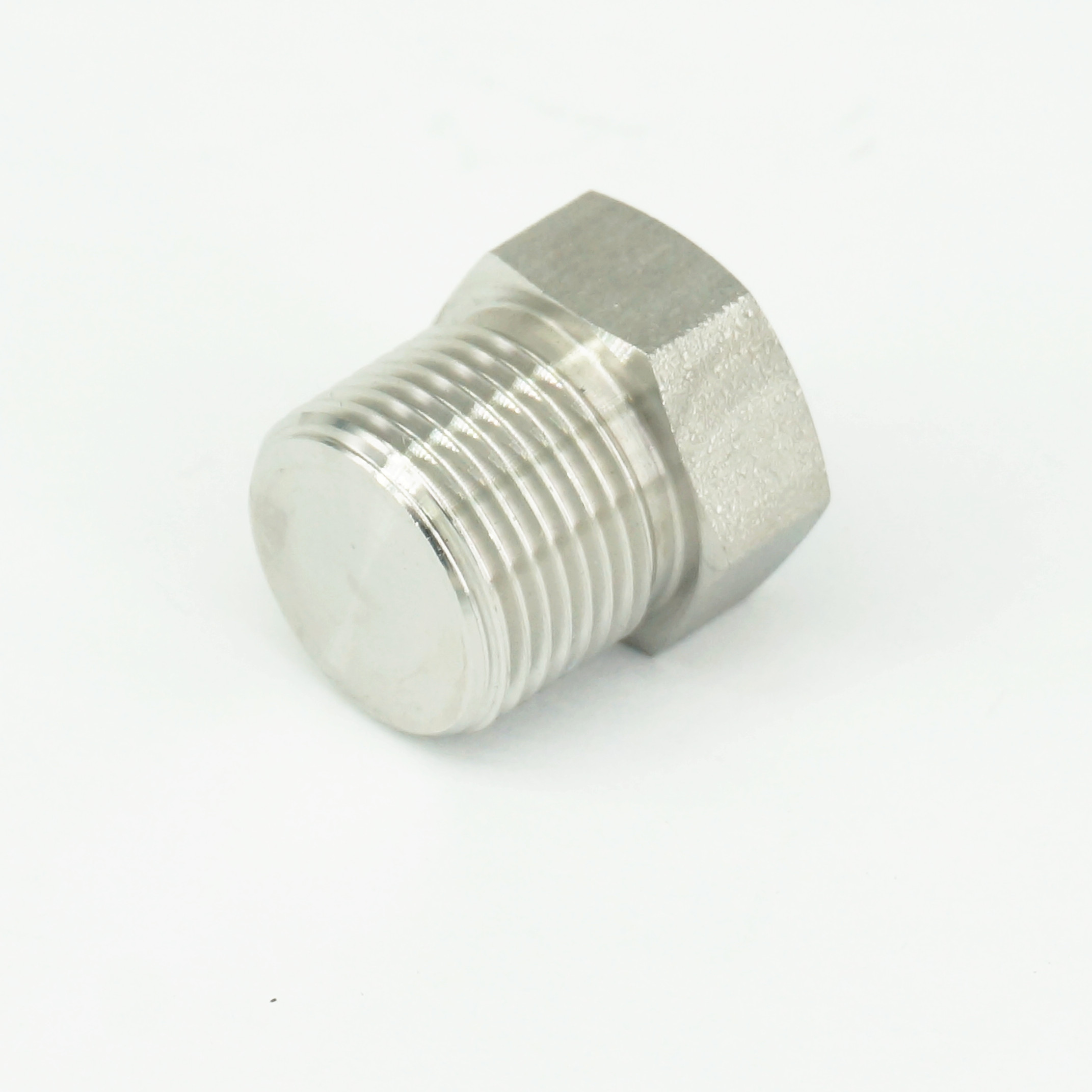 1/8"-2" NPT Male 304 Stainless Steel Hex Head Plug Forged Pipe Fitting 6000 PSI 