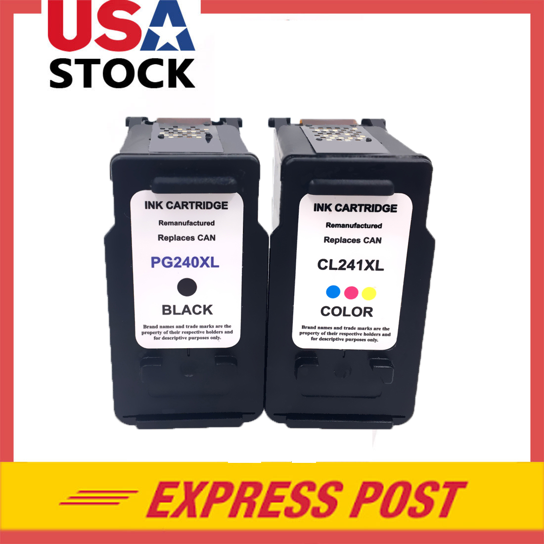 3 PK PG-240XL CL-241XL Black /& Color Ink Cartridge For Canon MX392 MX432 MX452