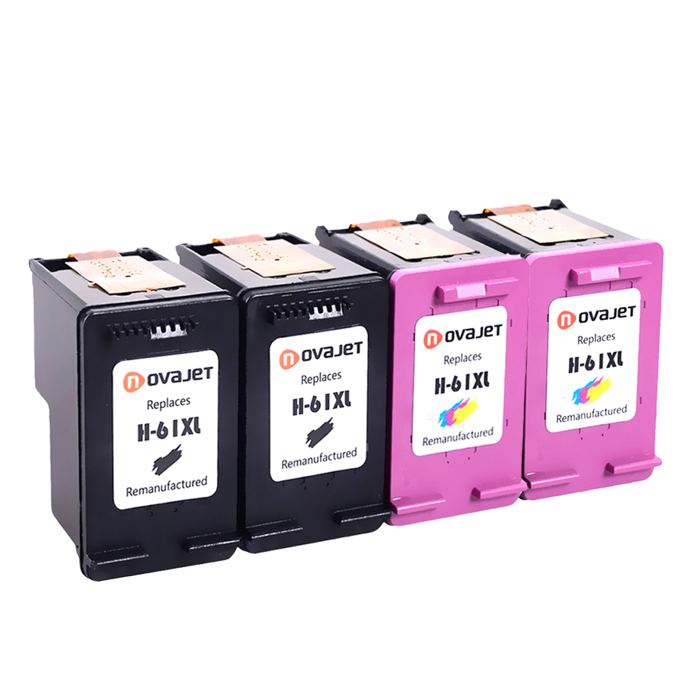 4 PK Black & Color Ink Cartridge For HP 61 61XL DeskJet OfficeJet ENVY
