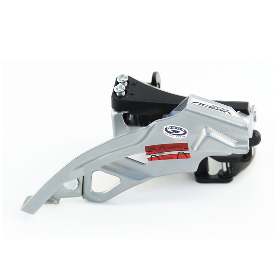 New Shimano Acera FD-M390 Triple Front Derailleur Top swing 31.8//34.9mm 3-speed