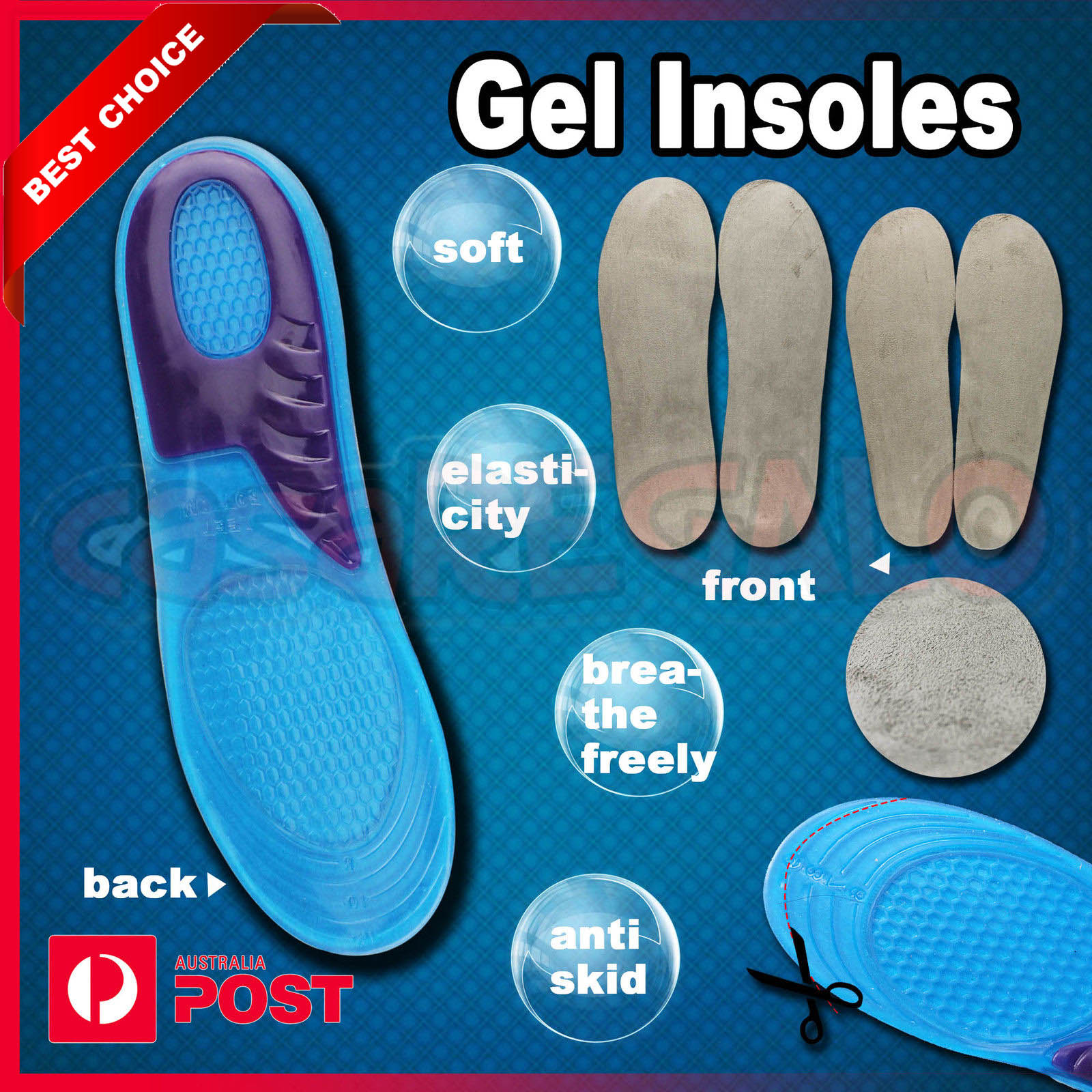 Silicone Gel Orthotic Arch Support 