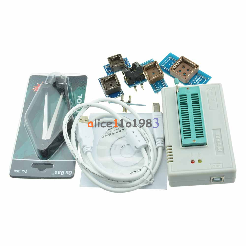 8 Programmer Adapters Sockets Kit for TL866II Plus EZP2010 with IC Extractor