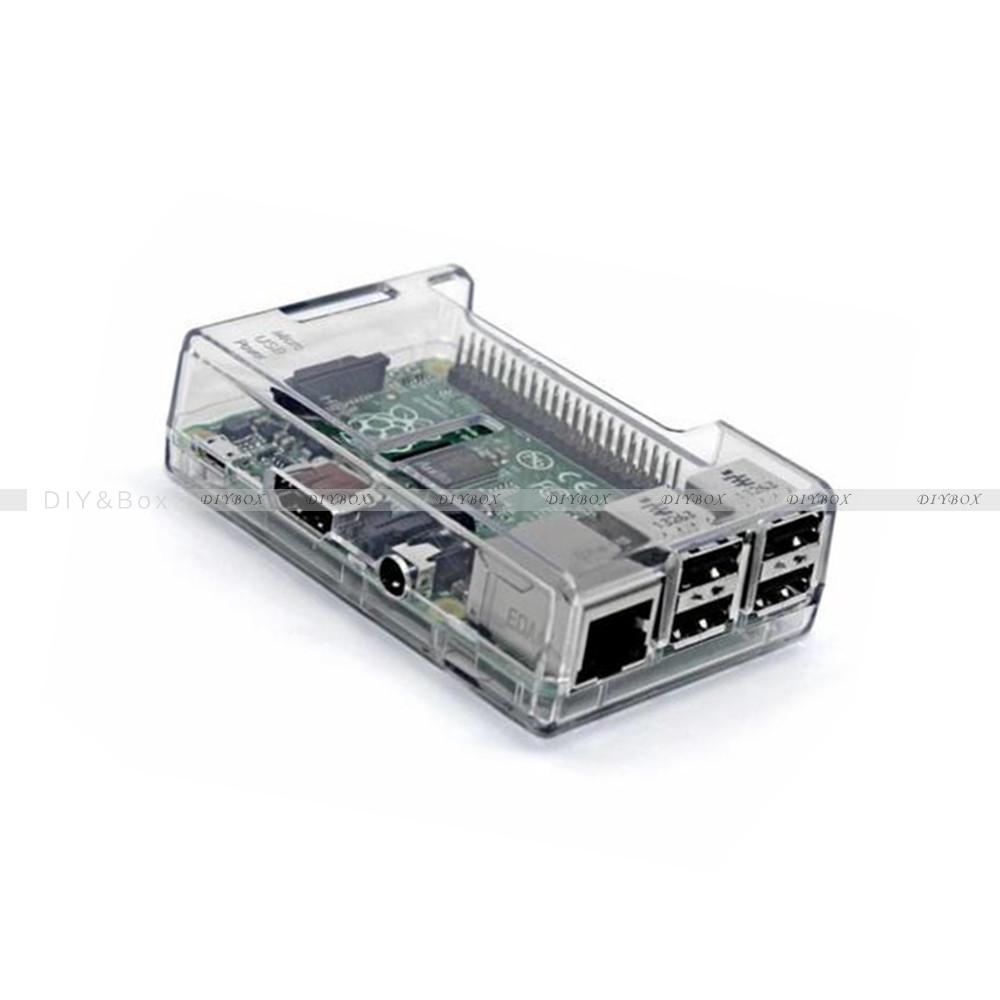 ABS V2 Case Enclosure to All Ports for Raspberry Pi 2 Model B Black/Transparent - Picture 11 of 14