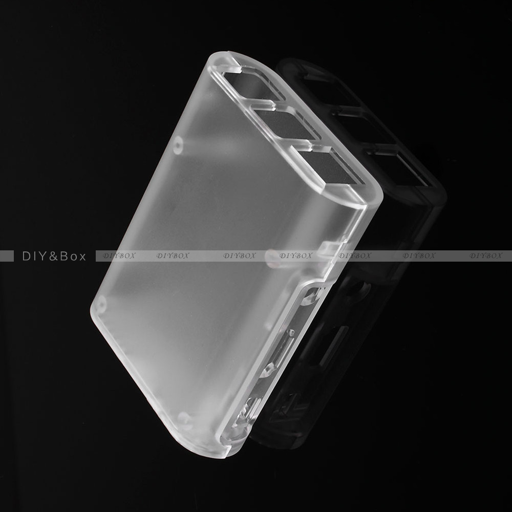 Transparent /White/Black ABS Cover Box Case For Raspberry Pi 3, 2 Cooling Fan