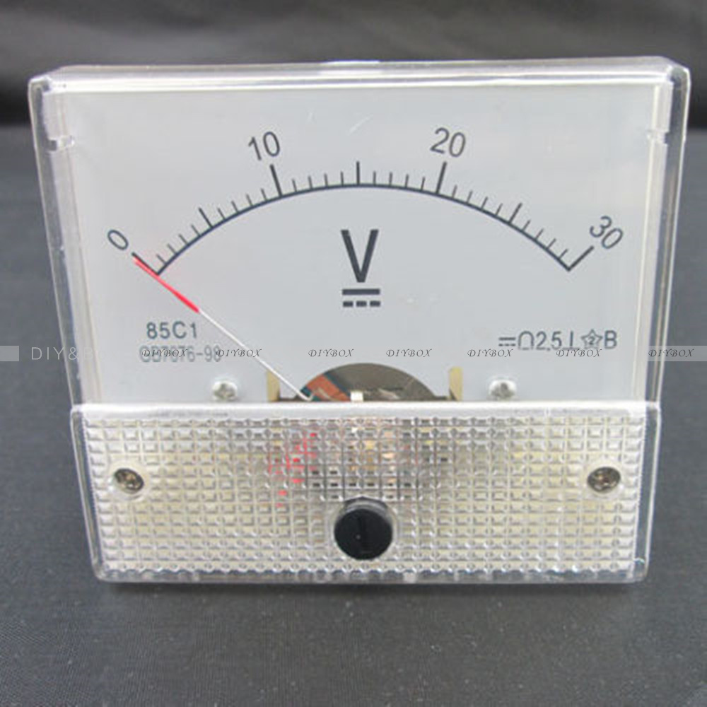 0-30V/50V 0-5A/10A Analog Panel AMP Current Meter Voltmeter Gauge DC Tester RD36 