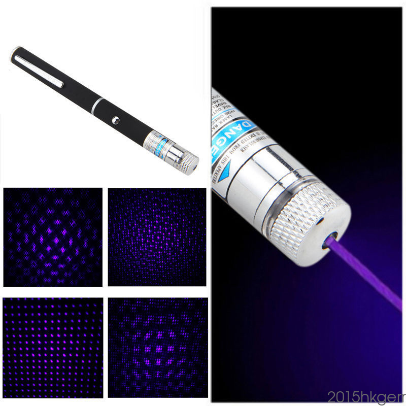 LED Laser UV Purple Beam Laser Pointer Pen 405nm Professional Powerful
