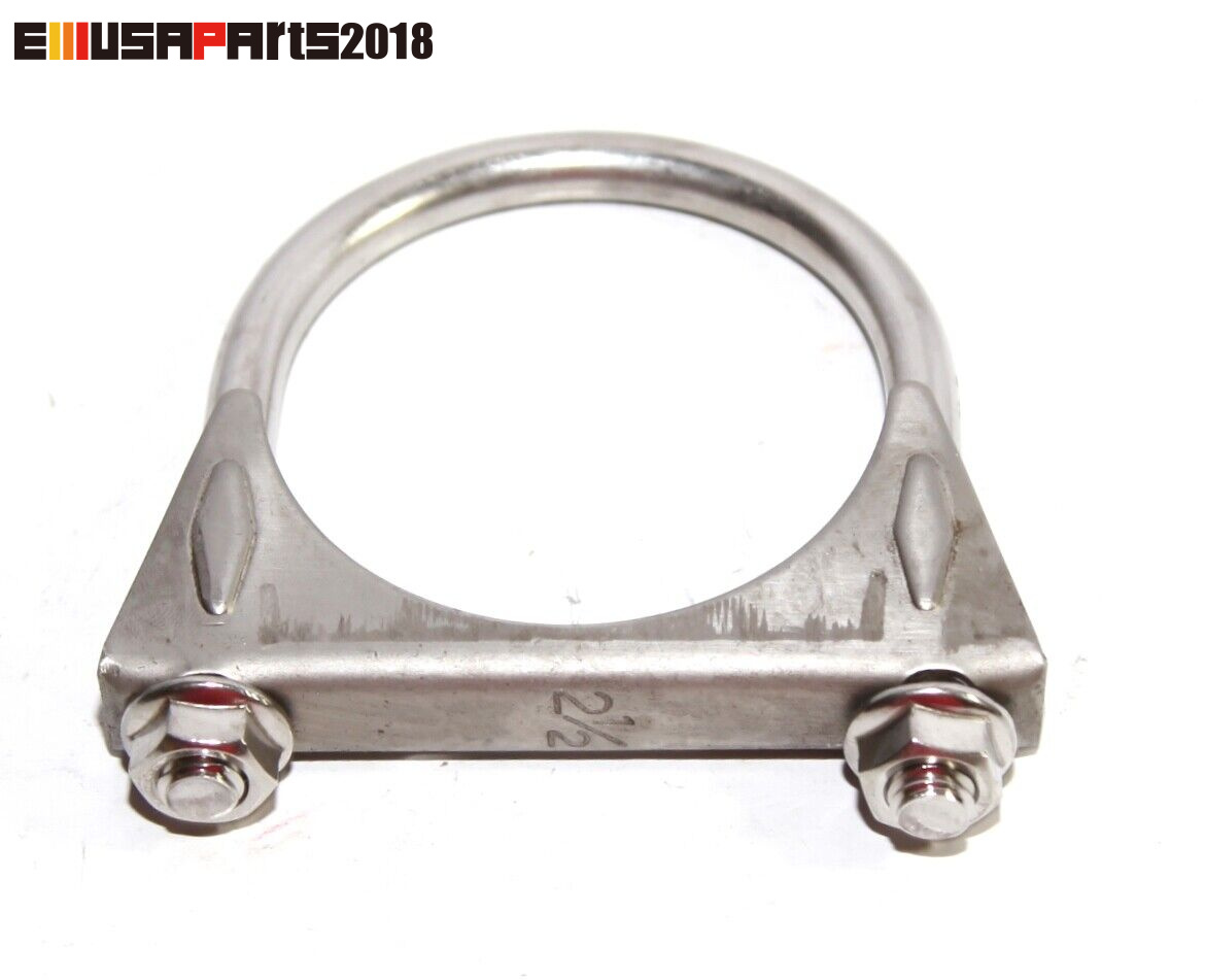 2.5 Inch 304 Stainless Steel U-Bolt Muffler Clamp - Exhaust Saddle Clamp, 3-Month Warranty 4 thumbnail image