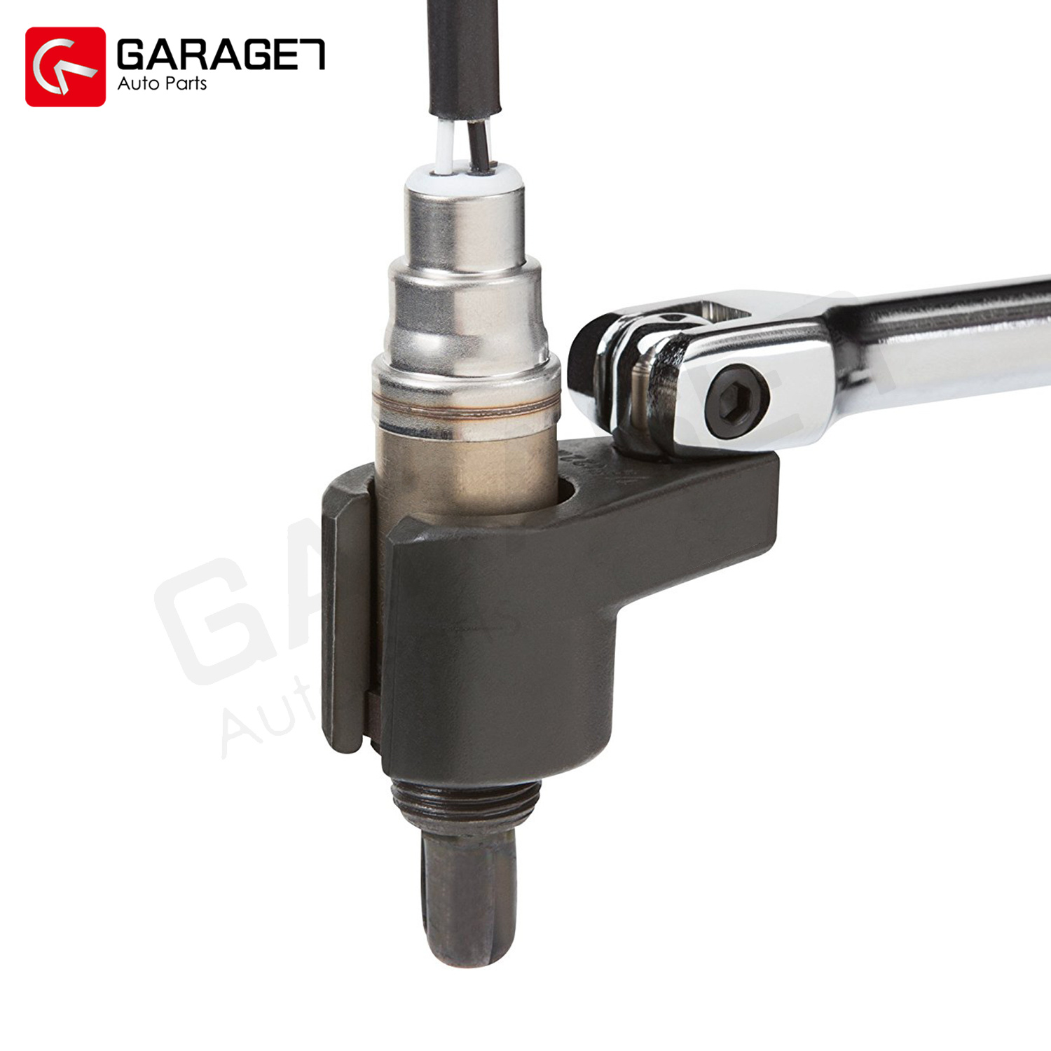 1Pcs Black Oxygen Sensor Socket Wrench 3/8" Dr.x22mm x 50mL Car Auto