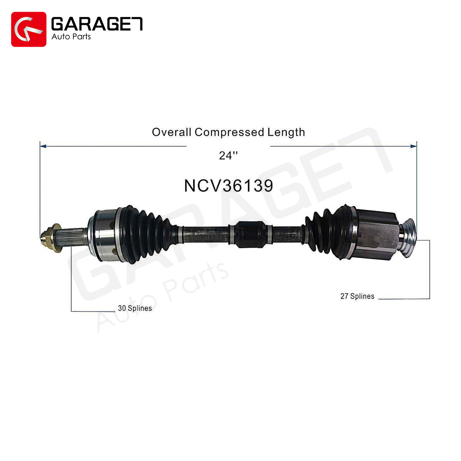 Front Left CV Axle for 2016-2021 Honda HR-V, Driver Side