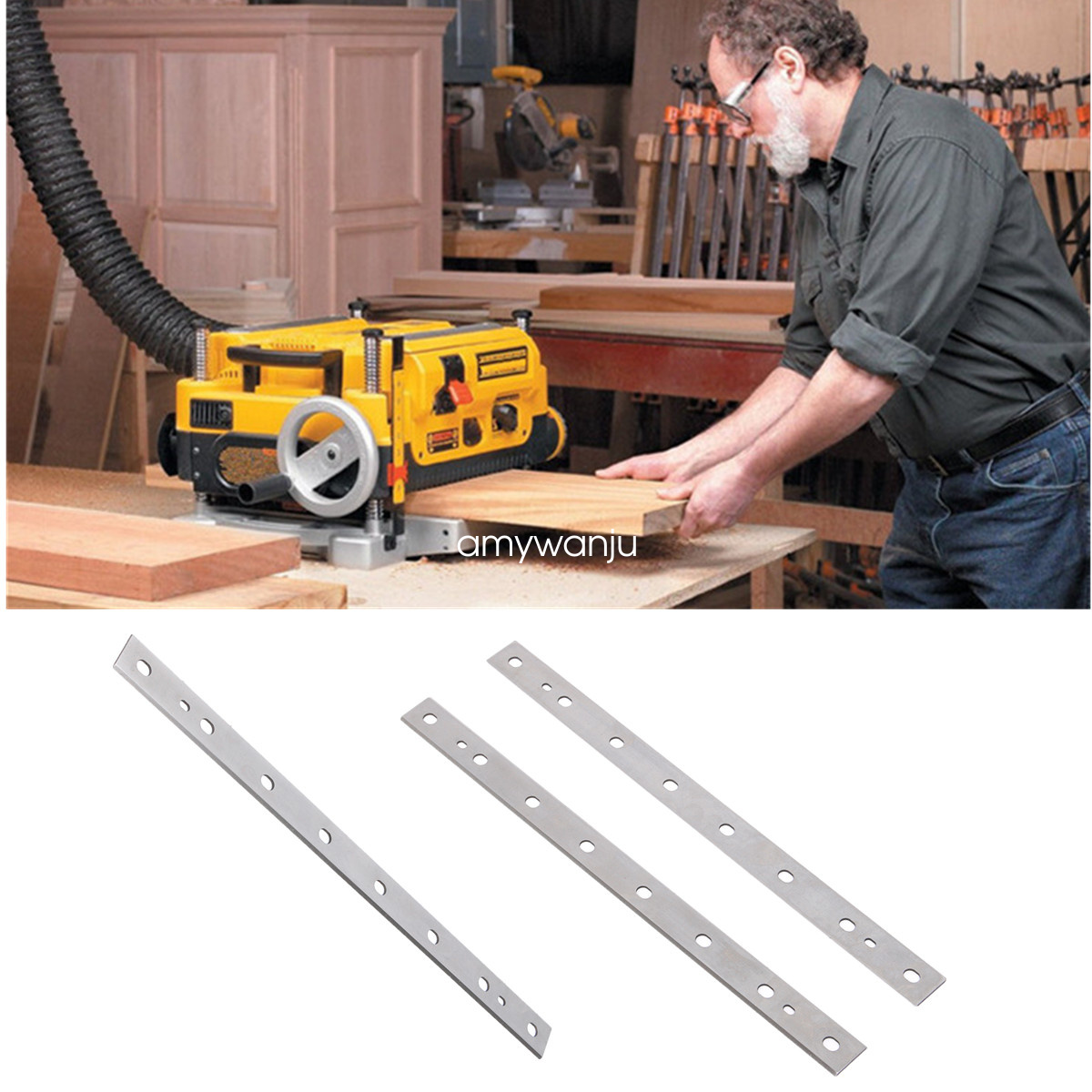 Dewalt 13/" HSS Raboteuse Lames Pour Dewalt DW735 DW735X Double Edged-Pack de 3
