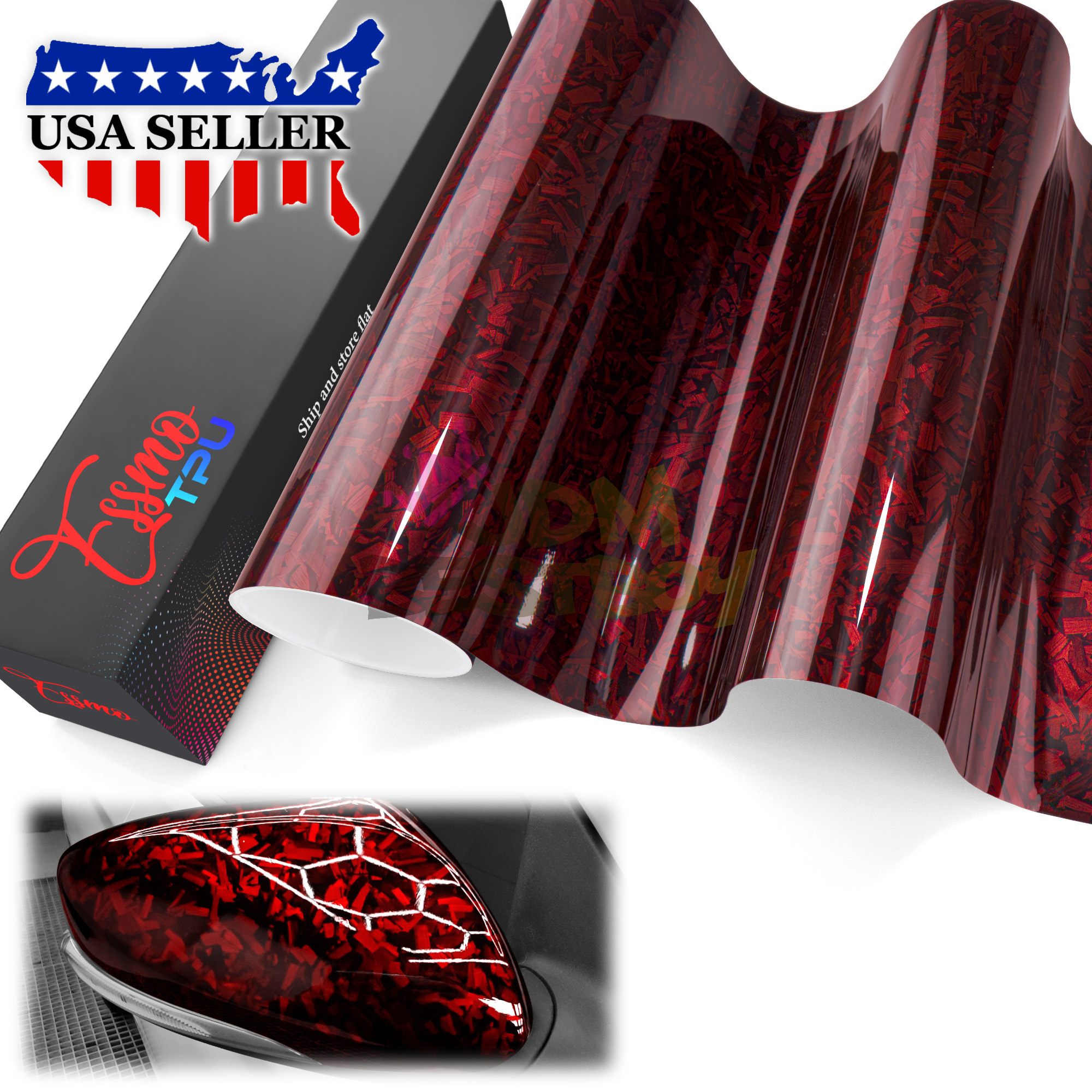 Marble Forged Gloss PPF TPU Paint Protection Film Dry Wet Apply Vinyl Wrap Film