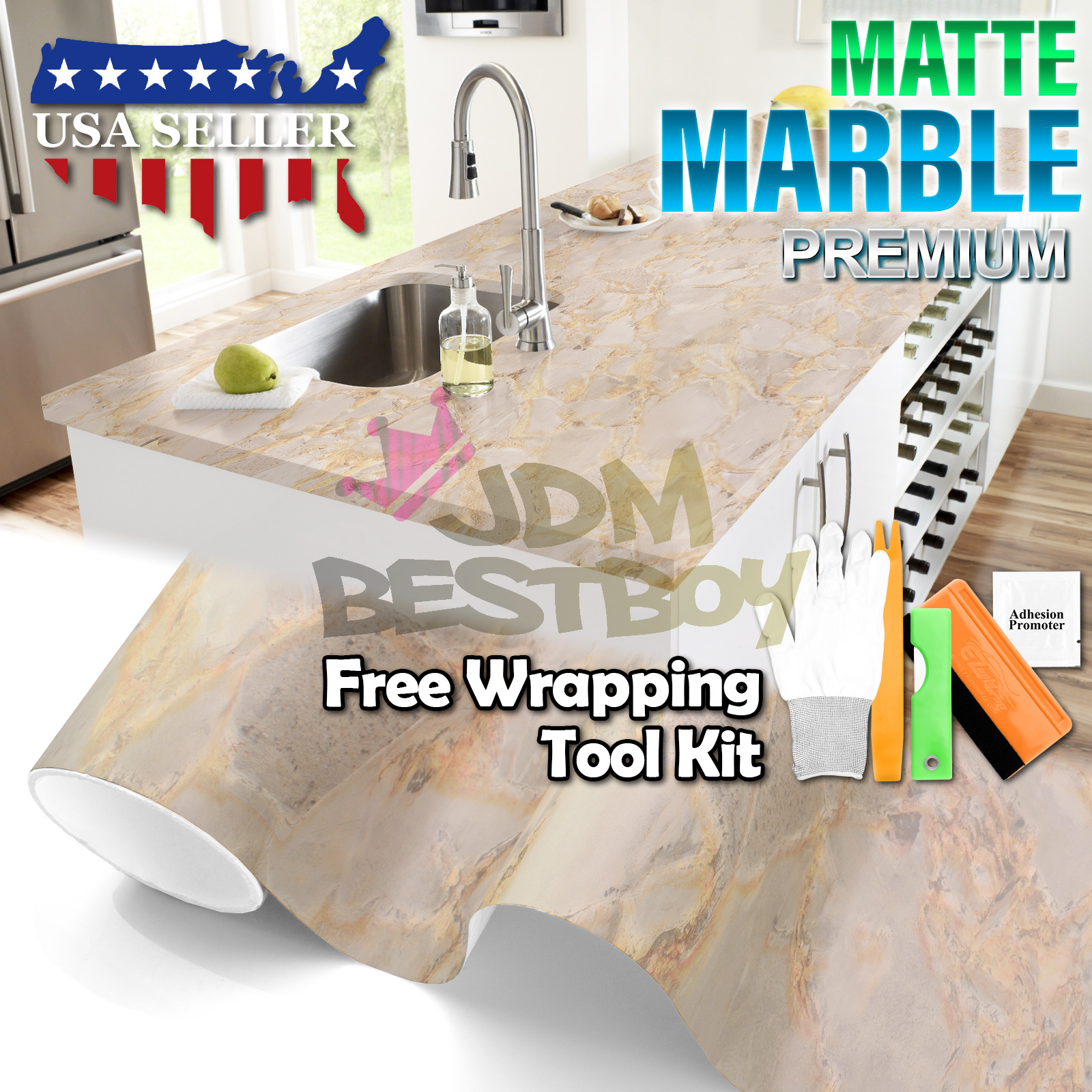 Premium Matte Marble Granite Look Vinyl Wrap Contact Paper Home Premium Matte Marble Granite Look Vinyl