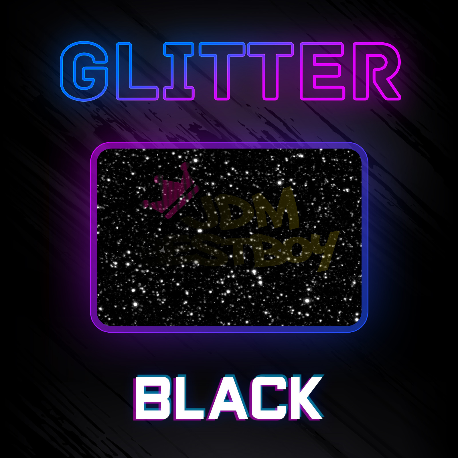 Black Glitter Heat Transfer Vinyl HTV T-Shirt 20/" Roll Iron On Heat Press DG01
