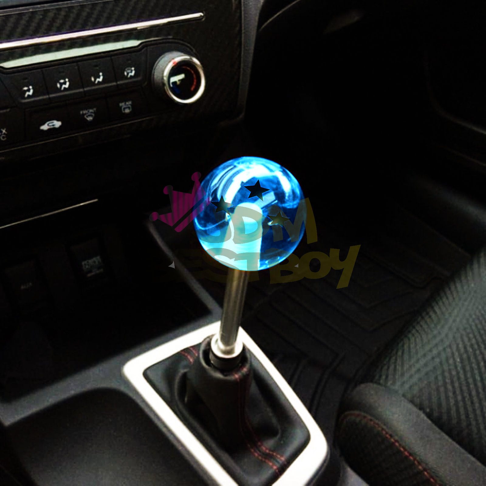 Blue Dragon Ball Shift Knob with Adapter Universal Manual Transmission