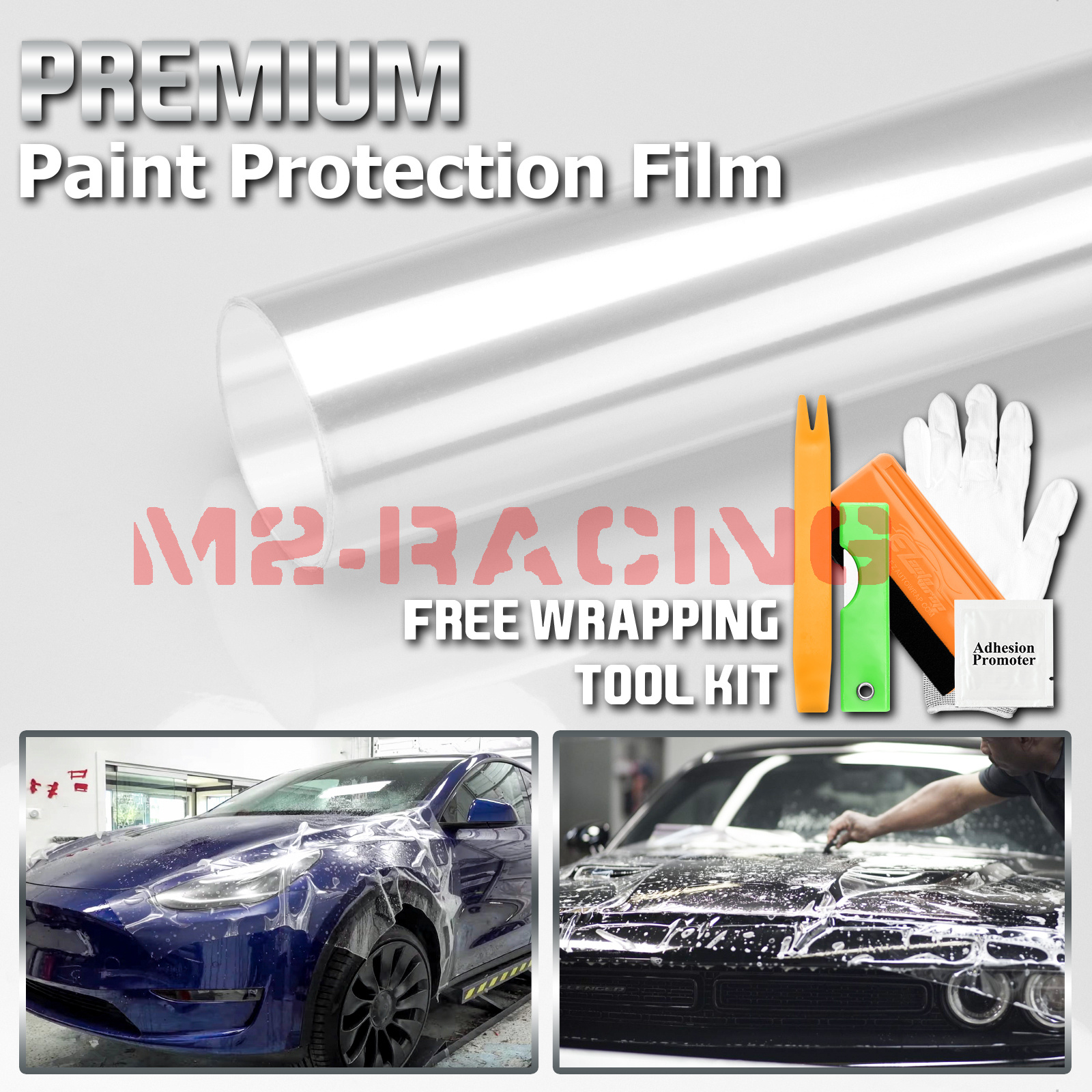 PPF Paint Protection Film Gloss Clear Vinyl Invisible Scratches Shield ...