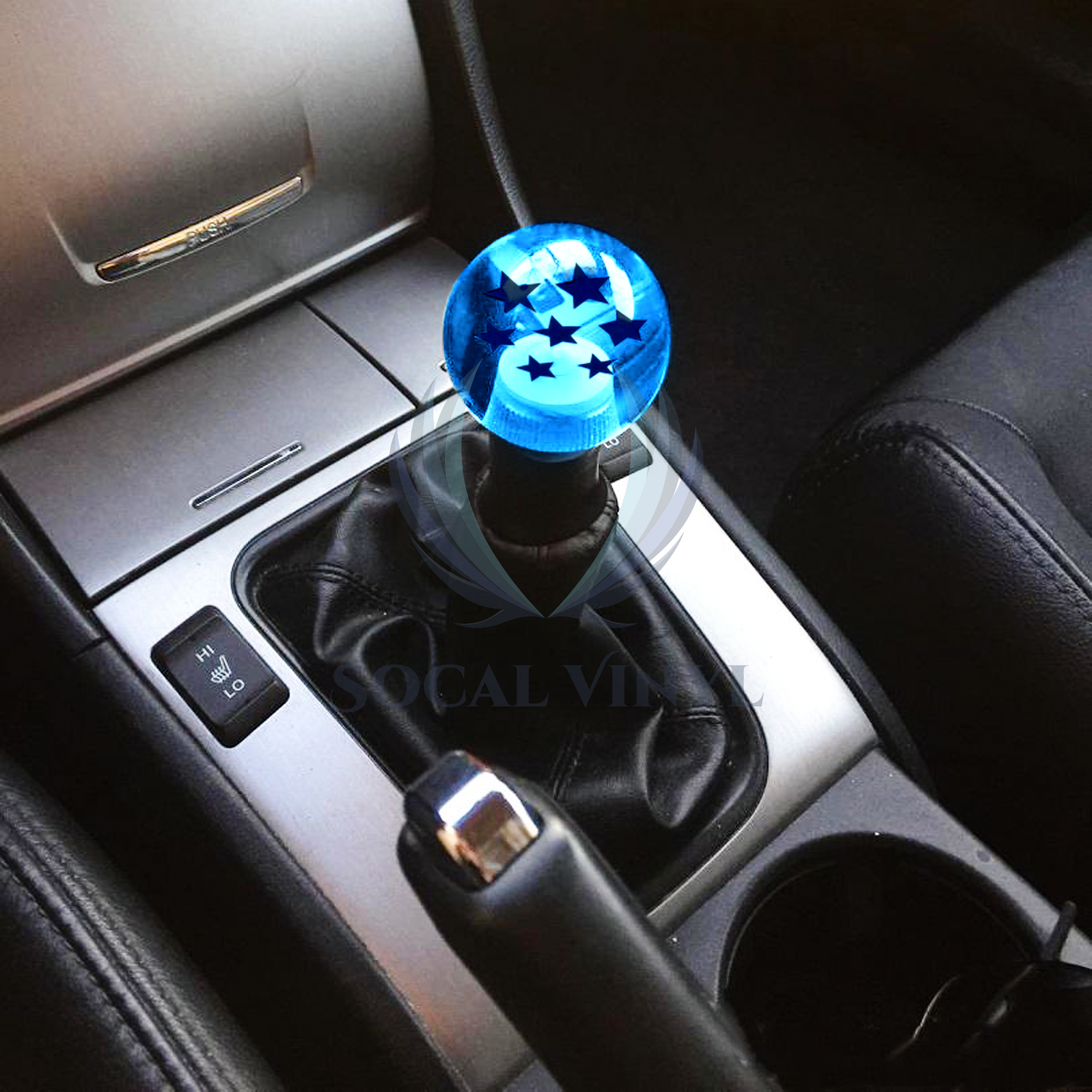 Blue Dragon Ball Shift Knob with Adapter Universal Manual Transmission