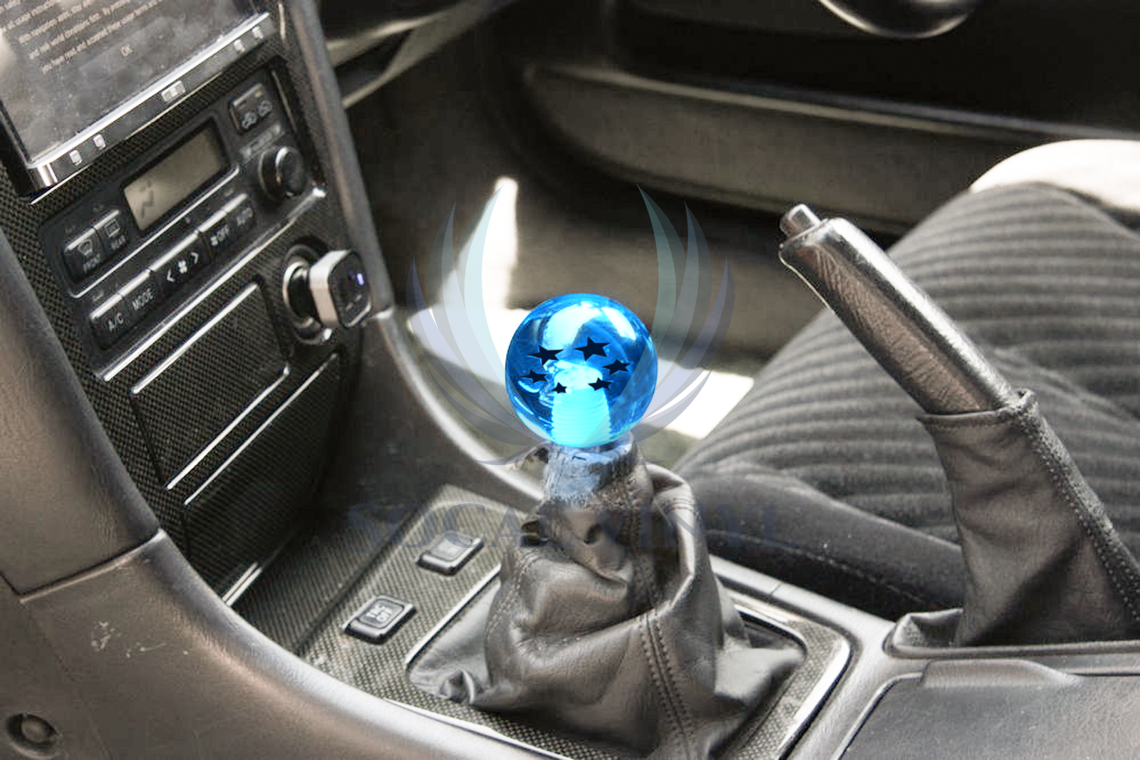 Blue Dragon Ball Shift Knob with Adapter Universal Manual Transmission