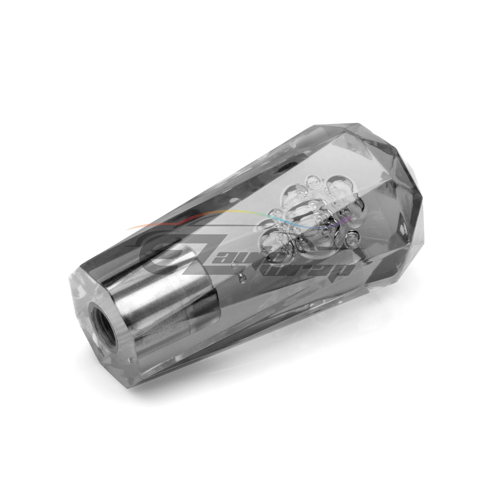 Shift Knob Stick Black Gray Smoke Crystal Bubble Manual Gear Shifter 10cm Long eBay