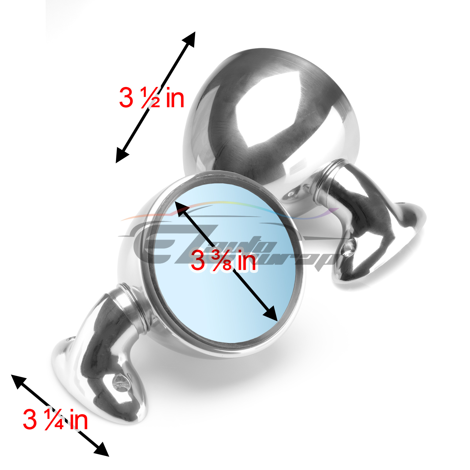 Universal Classic Chrome Hotrod Bullet Muscle Car Vintage Fender Side