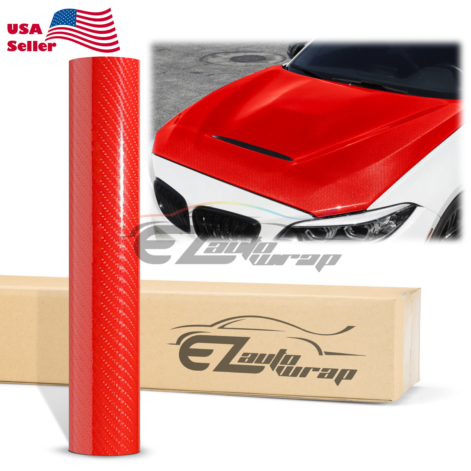 7D Premium High Gloss Carbon Fiber Vinyl Wrap Bubble Free Air Release Decal 6D - Picture 26 of 95