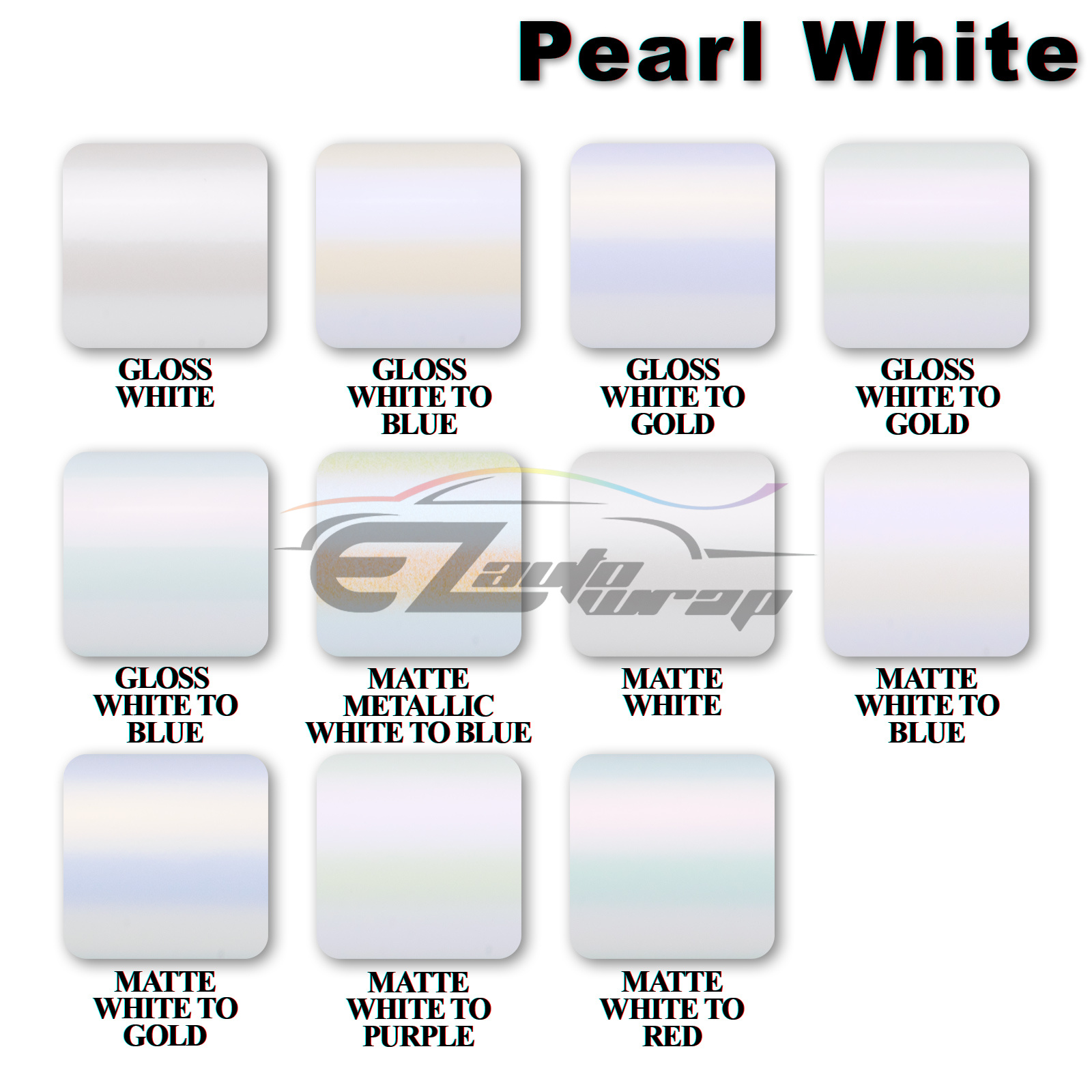 *Pearl White Gloss / Matte Metallic Style Vinyl Wrap Sticker Decal Air