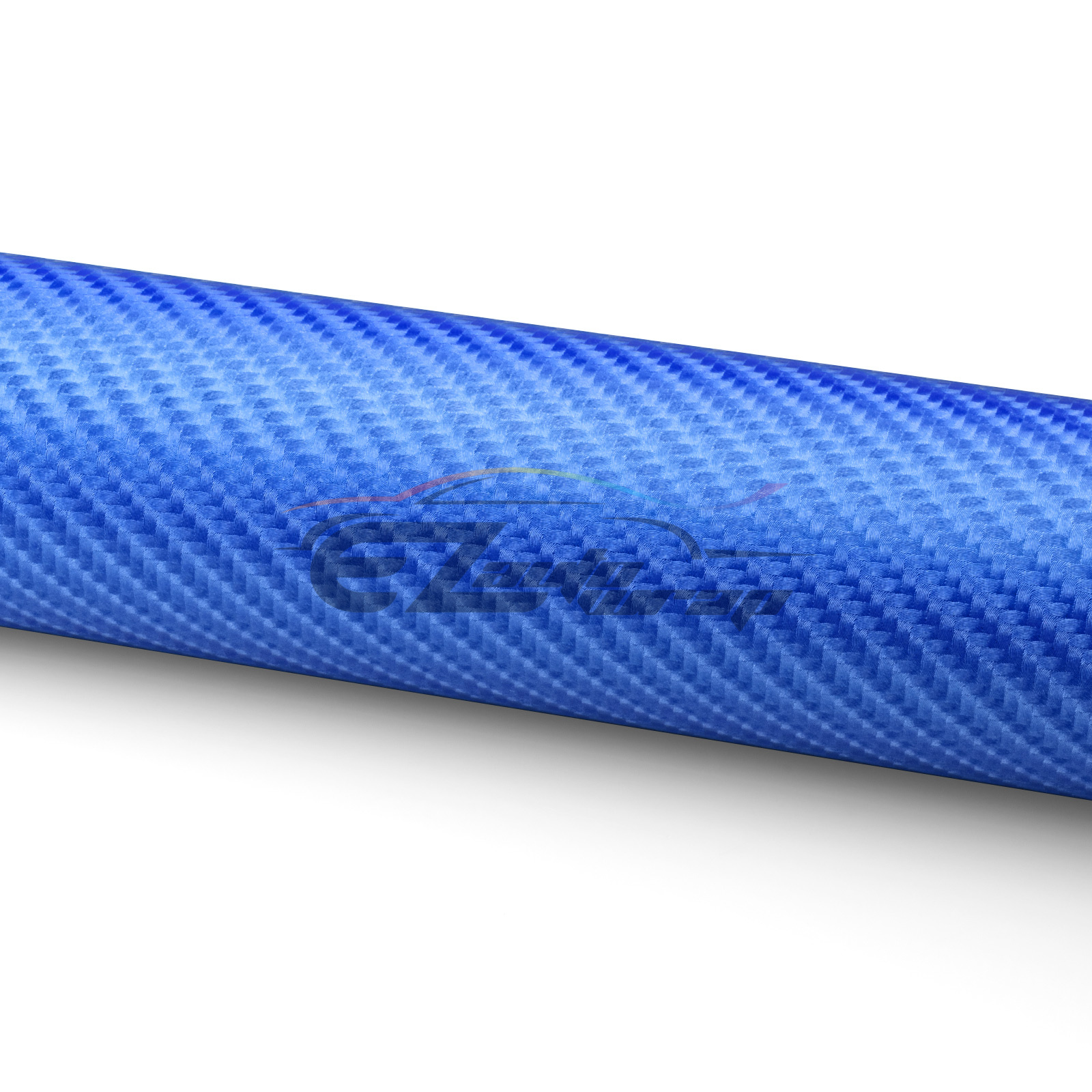 1FTx5FT 4D Gloss Sky Blue Carbon Fiber Vinyl Wrap Decal Bubble Free Air