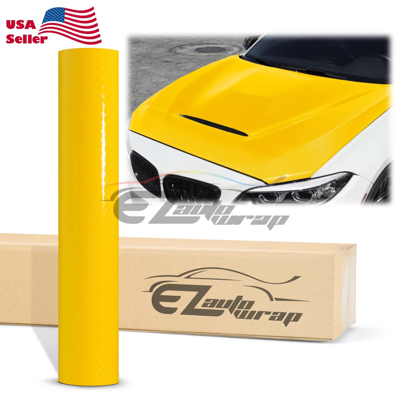 7D Premium High Gloss Carbon Fiber Vinyl Wrap Bubble Free Air Release Decal 6D - Picture 76 of 95