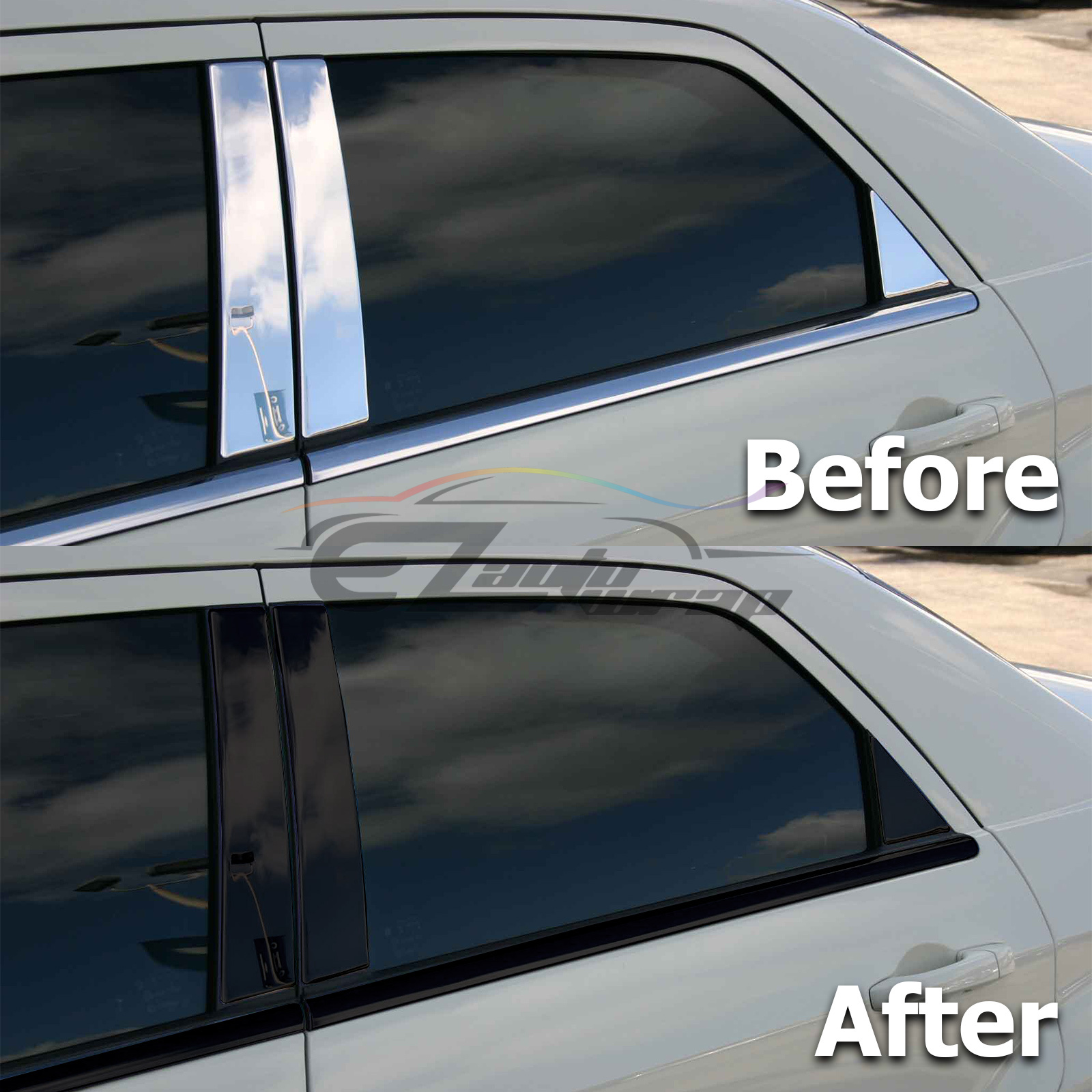 *Avery Dennison Gloss / Matte / Satin Black Out Vinyl Wrap Chrome ...