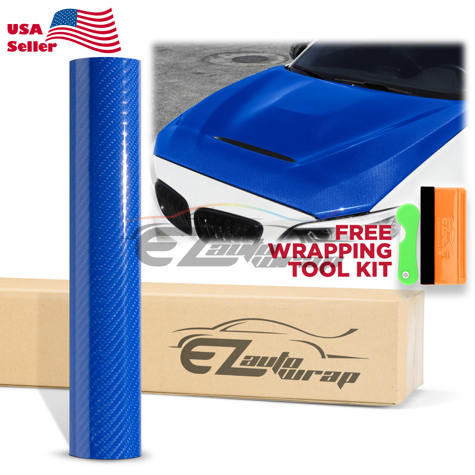 7D Premium High Gloss Carbon Fiber Vinyl Wrap Bubble Free Air Release Decal 6D - Picture 44 of 95
