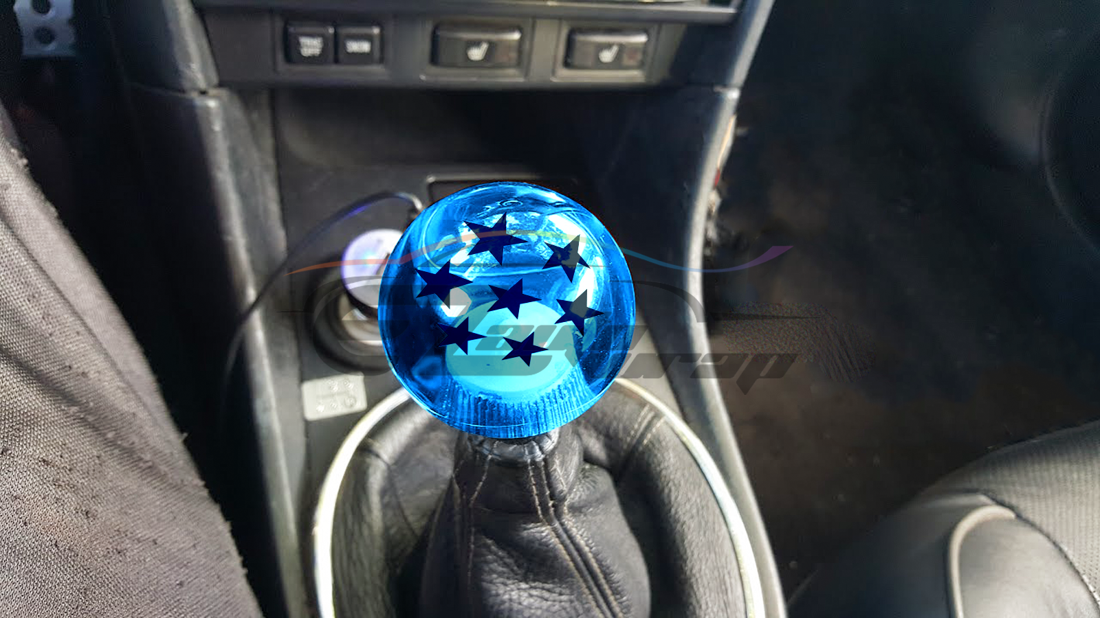 Blue Dragon Ball Shift Knob with Adapter Universal Manual Transmission