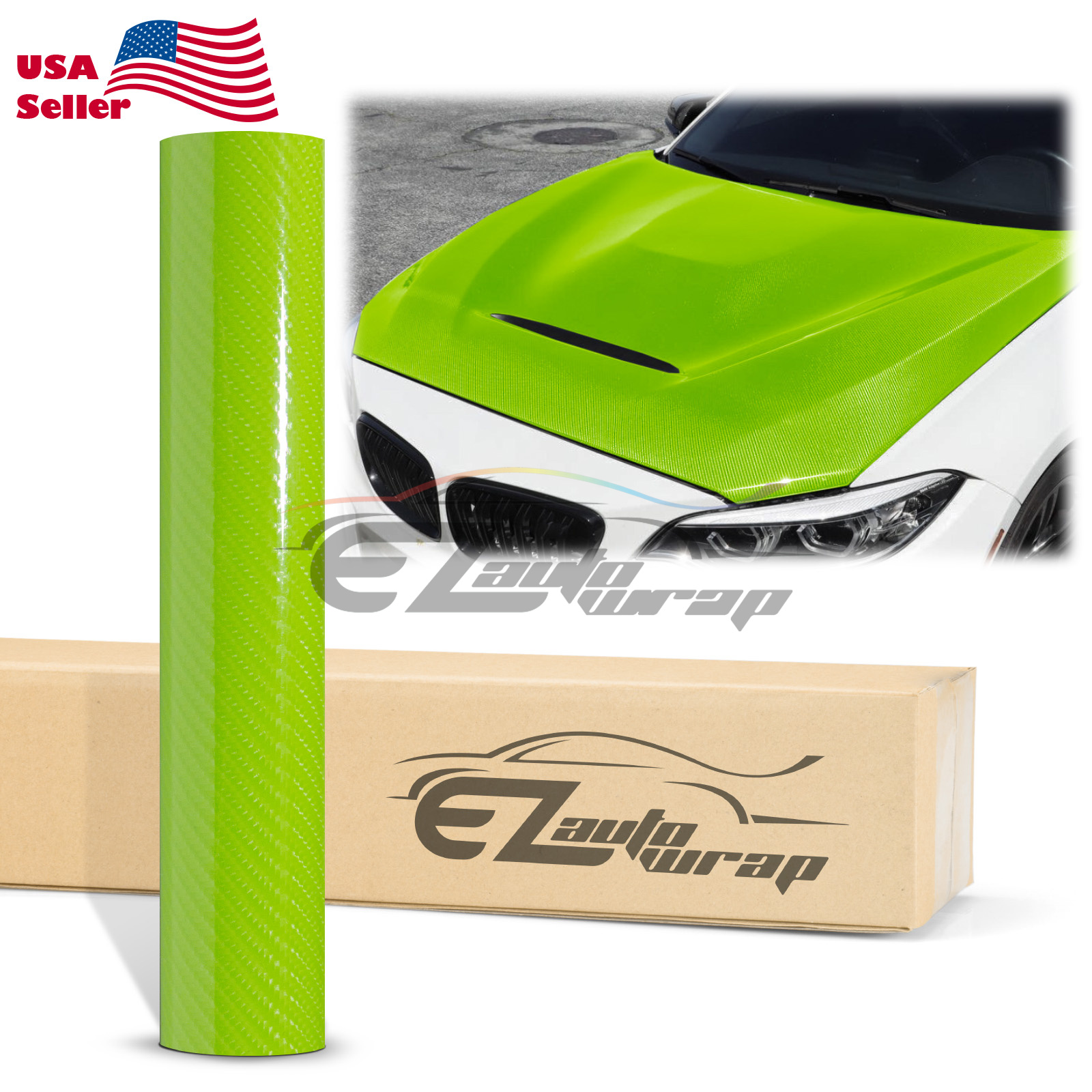 7D Premium High Gloss Carbon Fiber Vinyl Wrap Bubble Free Air Release Decal 6D - Picture 56 of 95