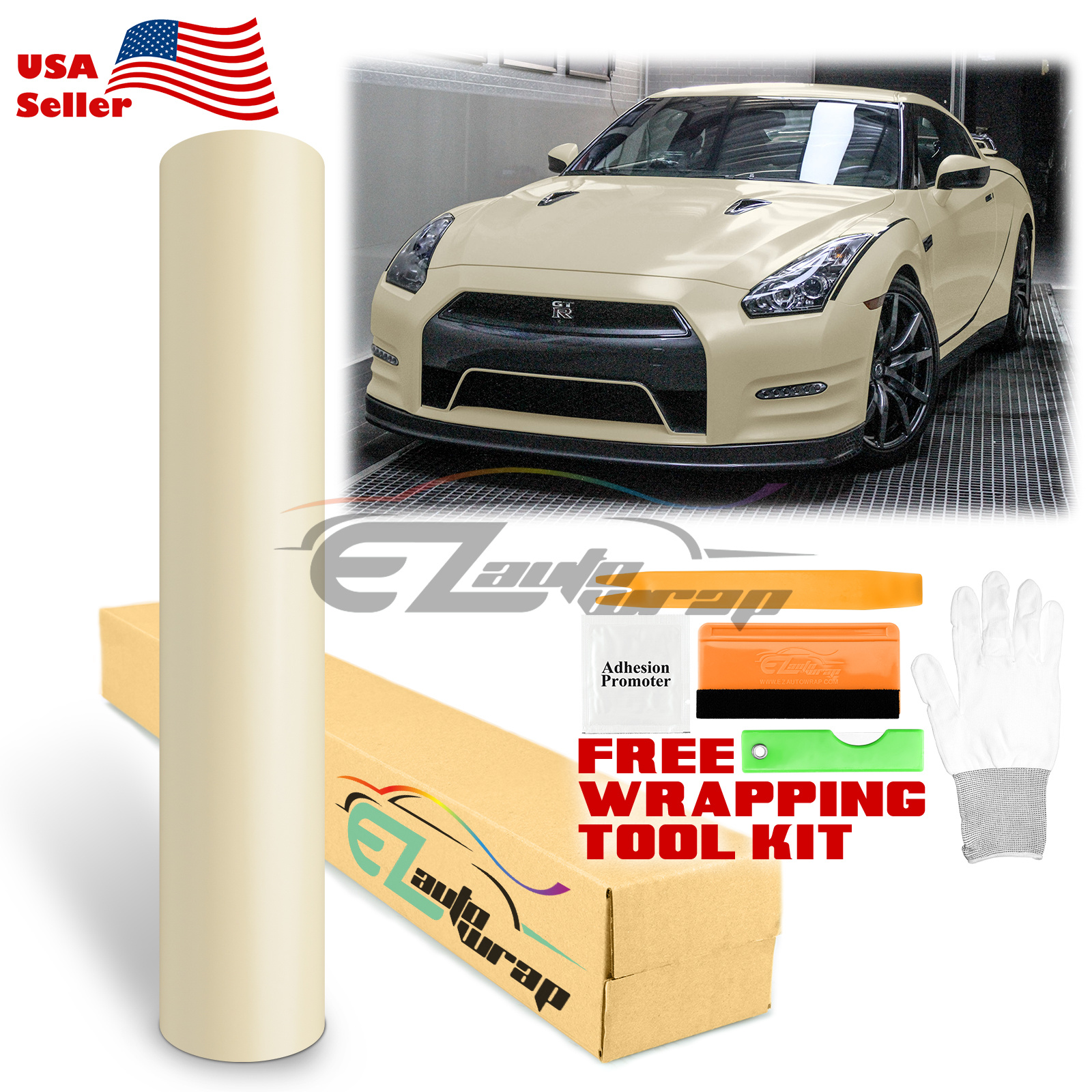 Premium Satin Khaki Matte Flat Vinyl Wrap Sticker DIY Decal Film Bubble