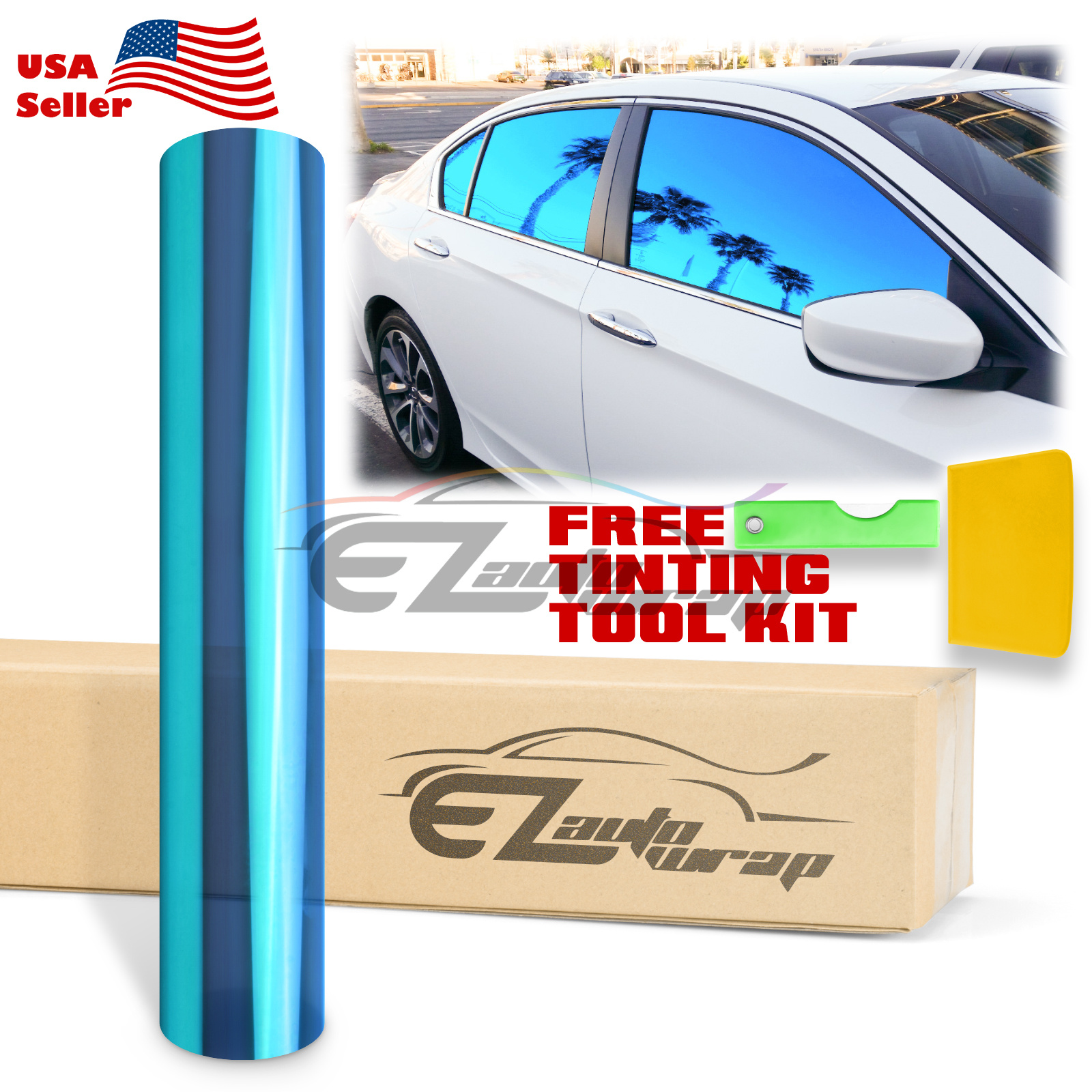 20"x10FT Uncut Chameleon Mirror Neo Chrome Window Tint