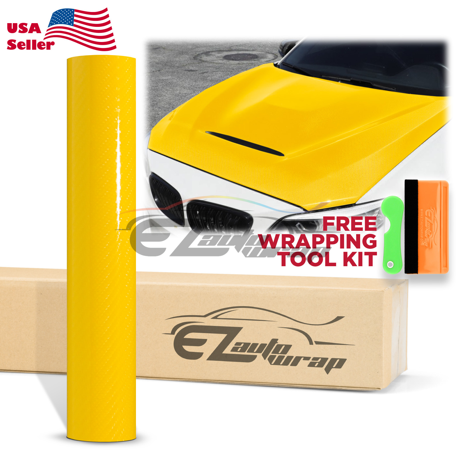 7D Premium High Gloss Carbon Fiber Vinyl Wrap Bubble Free Air Release Decal 6D - Picture 84 of 95