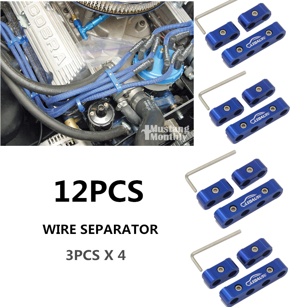 12Pcs Spark Plug Wire Separator Divider Spark Plug Wire Engine Divider