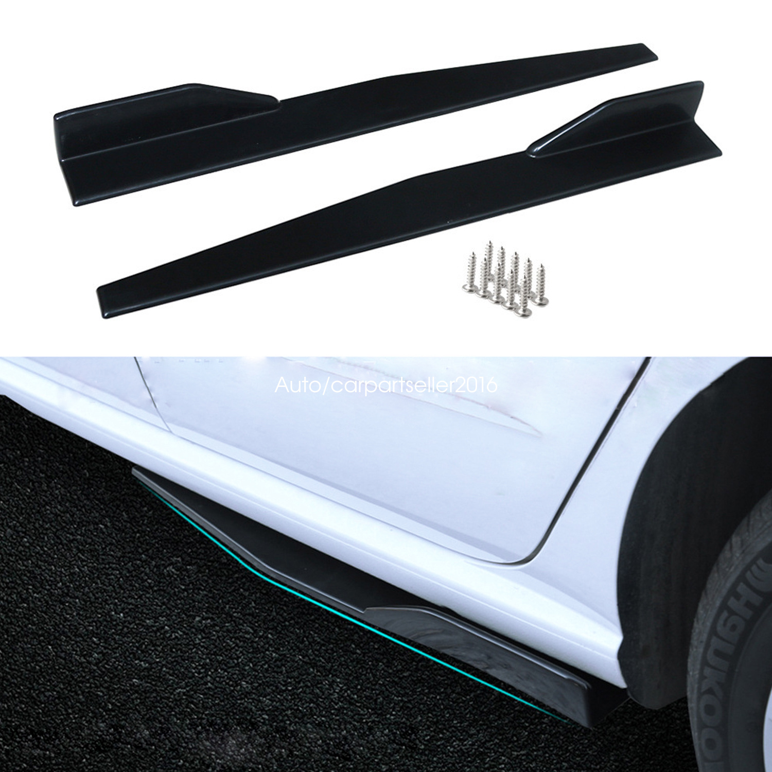 Car Side Fender Skirt Universal Shovel Rocker Splitters Protector