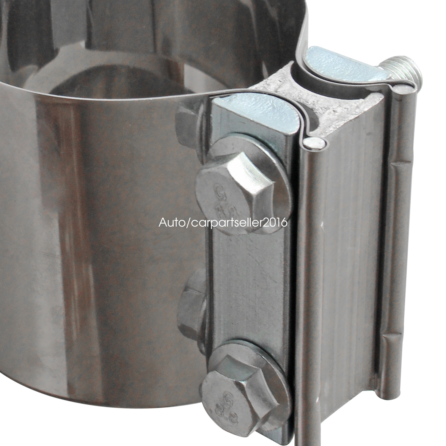 2PCS 3" BAND CLAMP EXHAUST SLEEVE 3INCH EXHAUST CLAMP STAINLESS BUTT