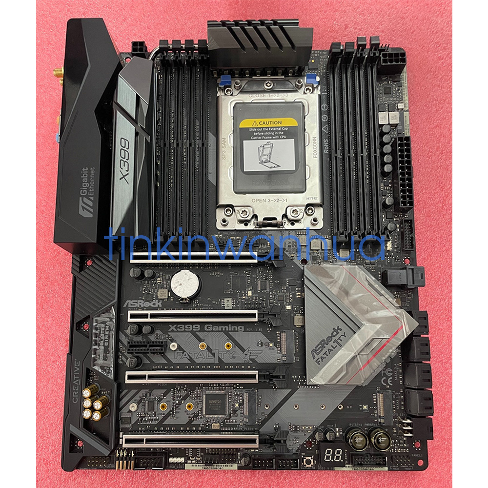 【中古】 ASRock X399 Taichi TR4ソケット マザーボード For ASRock X399M Taichi Motherboard AMD X399 Socket TR4 Micro ATX