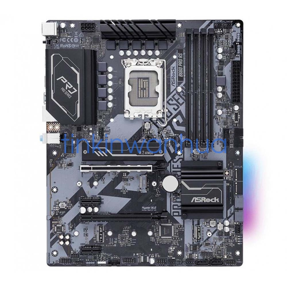 ASRock B660 Pro RS LGA1700 ATX マザーボード For ASRock B660 Pro RS LGA1700 DDR4 3×M.2 4×SATA III ATX