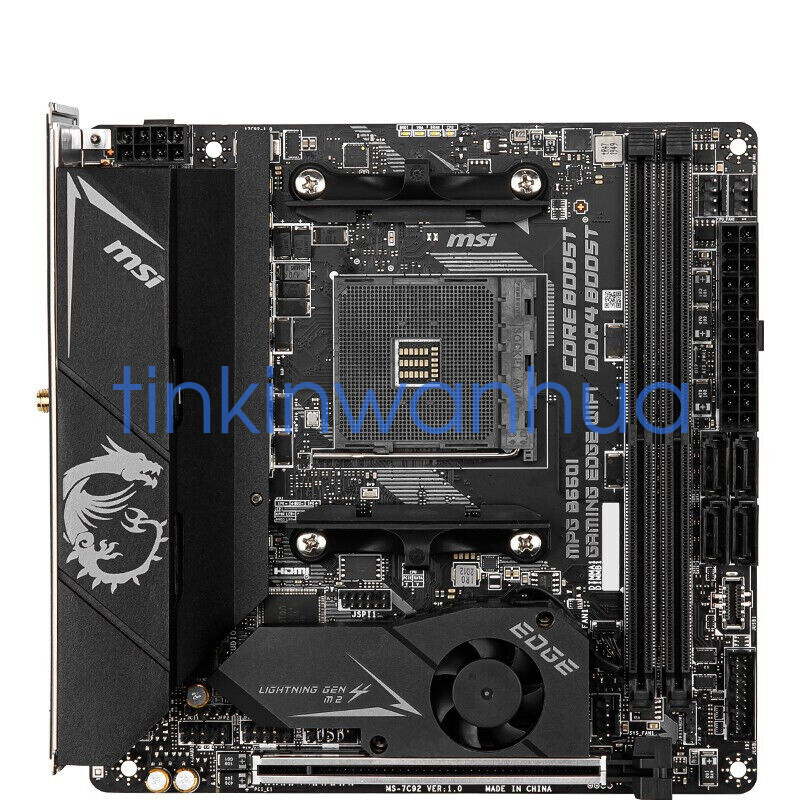 新古品 MSI B550I GAMING EDGE WIFI MSI MPG B550I GAMING EDGE WIFI AMD AM4 DDR4 M.2 USB 3.2 Gen